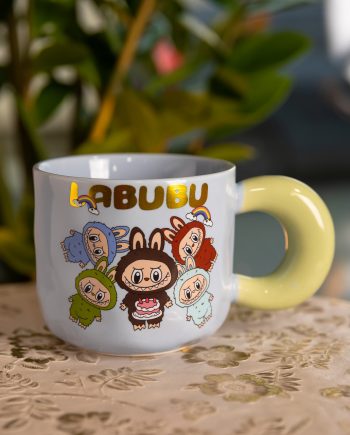 Чашка порцелянова Labubu Bring Joy 400 (мл) подарункова кружка прикольна чашка для дітей на подарунок FM-22C