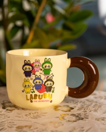Чашка порцелянова Labubu The Monsters 400 (мл) подарункова кружка прикольна чашка для дітей на подарунок FM-21B