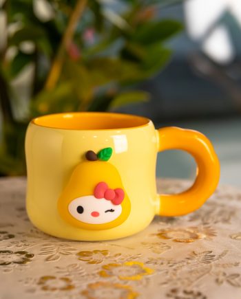 Кубок порцелянова з магнітом Sanrio 400 (мл) подарункова кружка прикольна чашка для дітей на подарунок Бежевий FM-37A