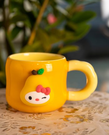 Кубок порцелянова з магнітом Sanrio 400 (мл) подарункова кружка прикольна чашка для дітей на подарунок Помаранчевий FM-37B