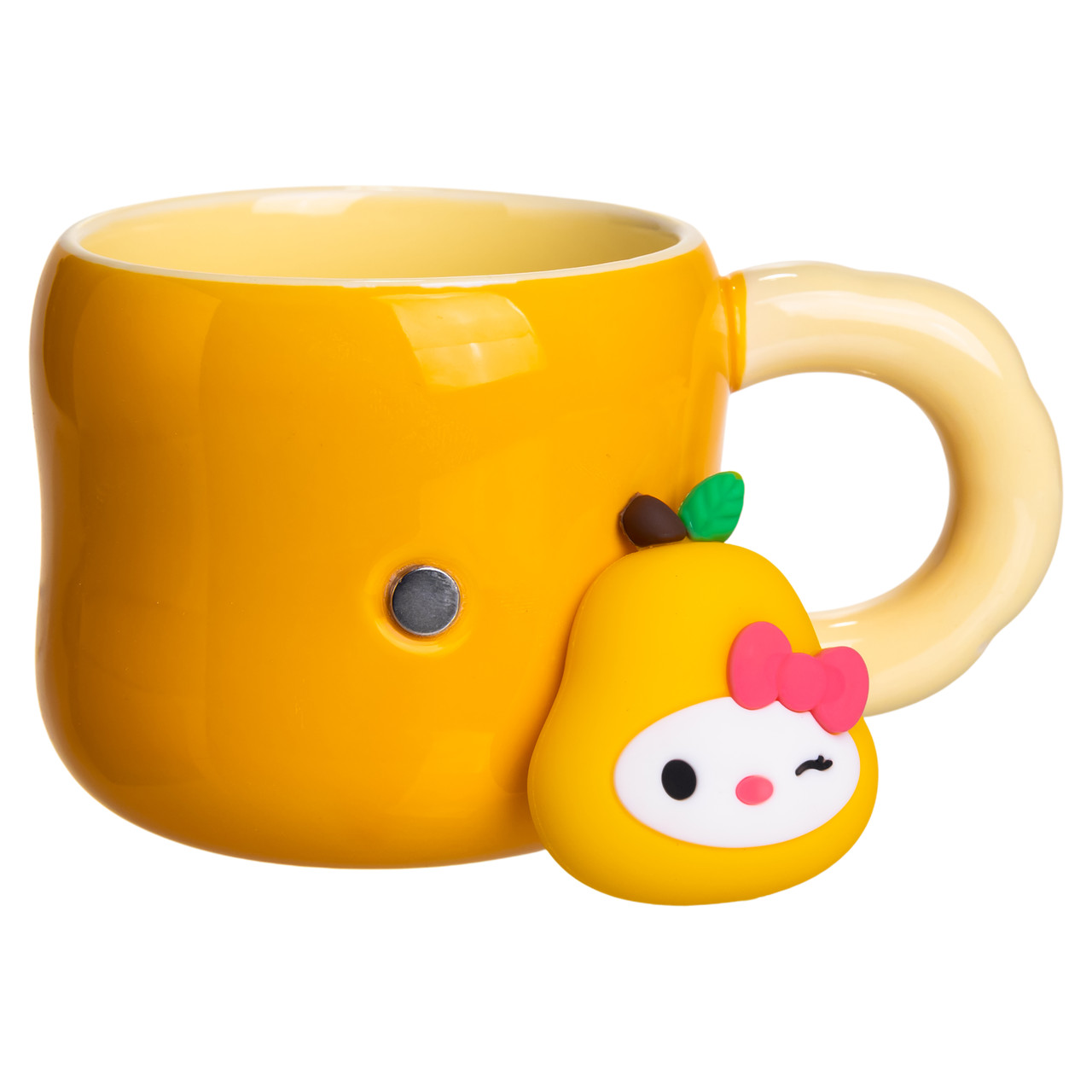 Кубок порцелянова з магнітом Sanrio 400 (мл) подарункова кружка прикольна чашка для дітей на подарунок Помаранчевий FM-37B