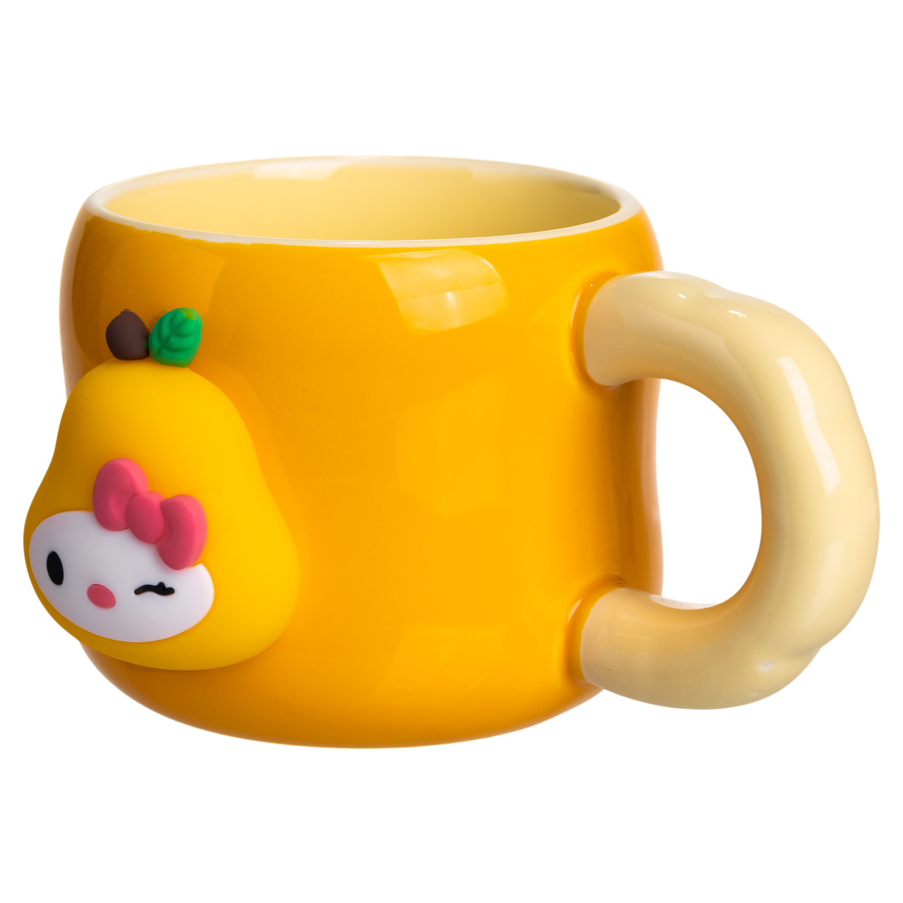 Кубок порцелянова з магнітом Sanrio 400 (мл) подарункова кружка прикольна чашка для дітей на подарунок Помаранчевий FM-37B