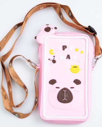 Дитяча силіконова сумочка-гаманець 7*10*3 см Рожевий HP-55-17P