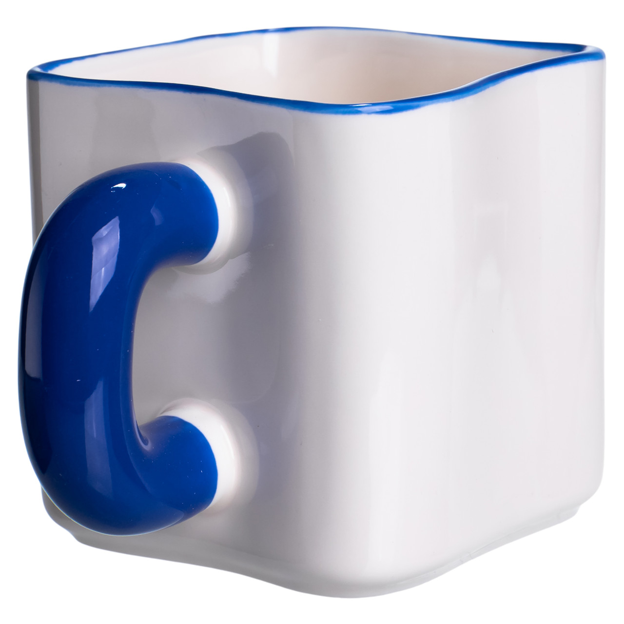 Порцелянова чашка "Містер Крабс" з магнітним декором 500 мл, Кружка дитяча чашка із порцеляни на подарунок FM-12BL