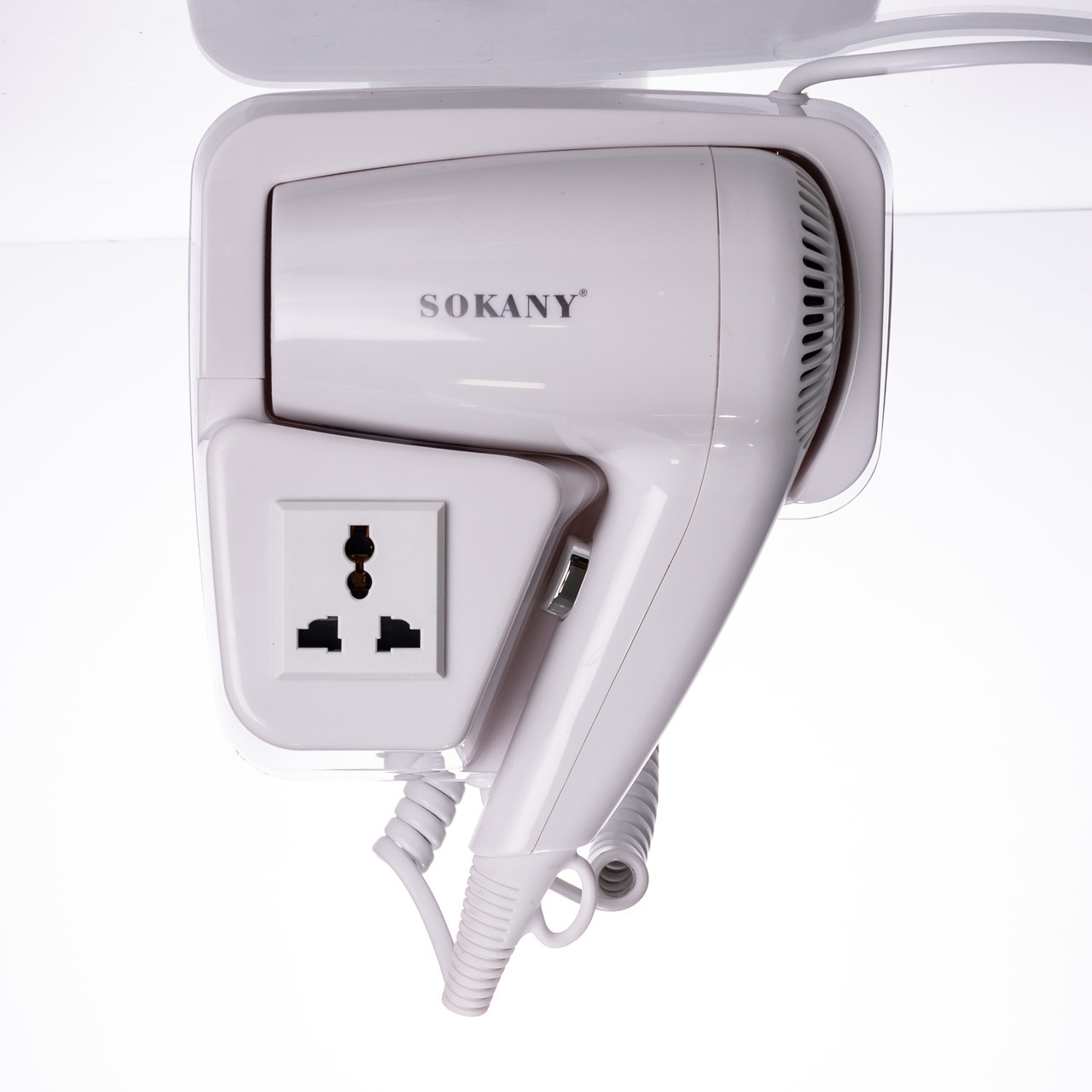 Фен настінний для сушіння волосся побутовий фен для укладання компактний потужний 1200 Вт SK-CF-2217