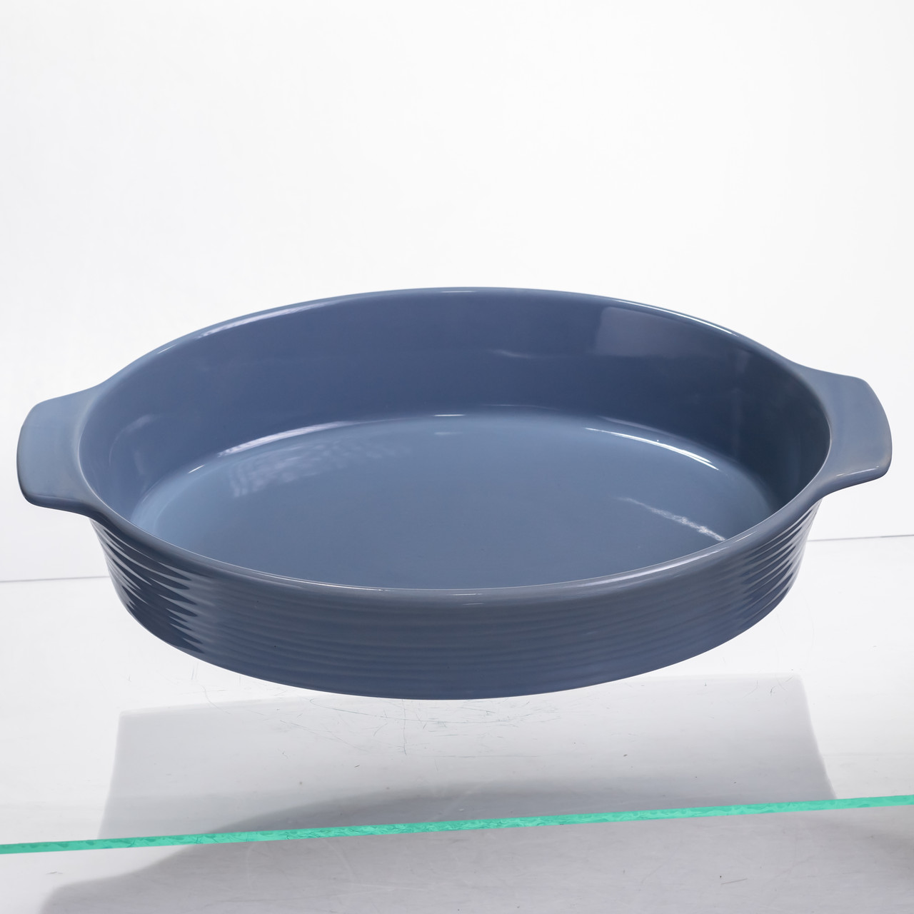 Форма для запікання овальна 36×22,5×7 (см) 2 літри Блакитна S1288