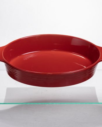 Форма для запікання овальна 36×22.5×7 (см) форма для духовки 2 літри Червоний S1289