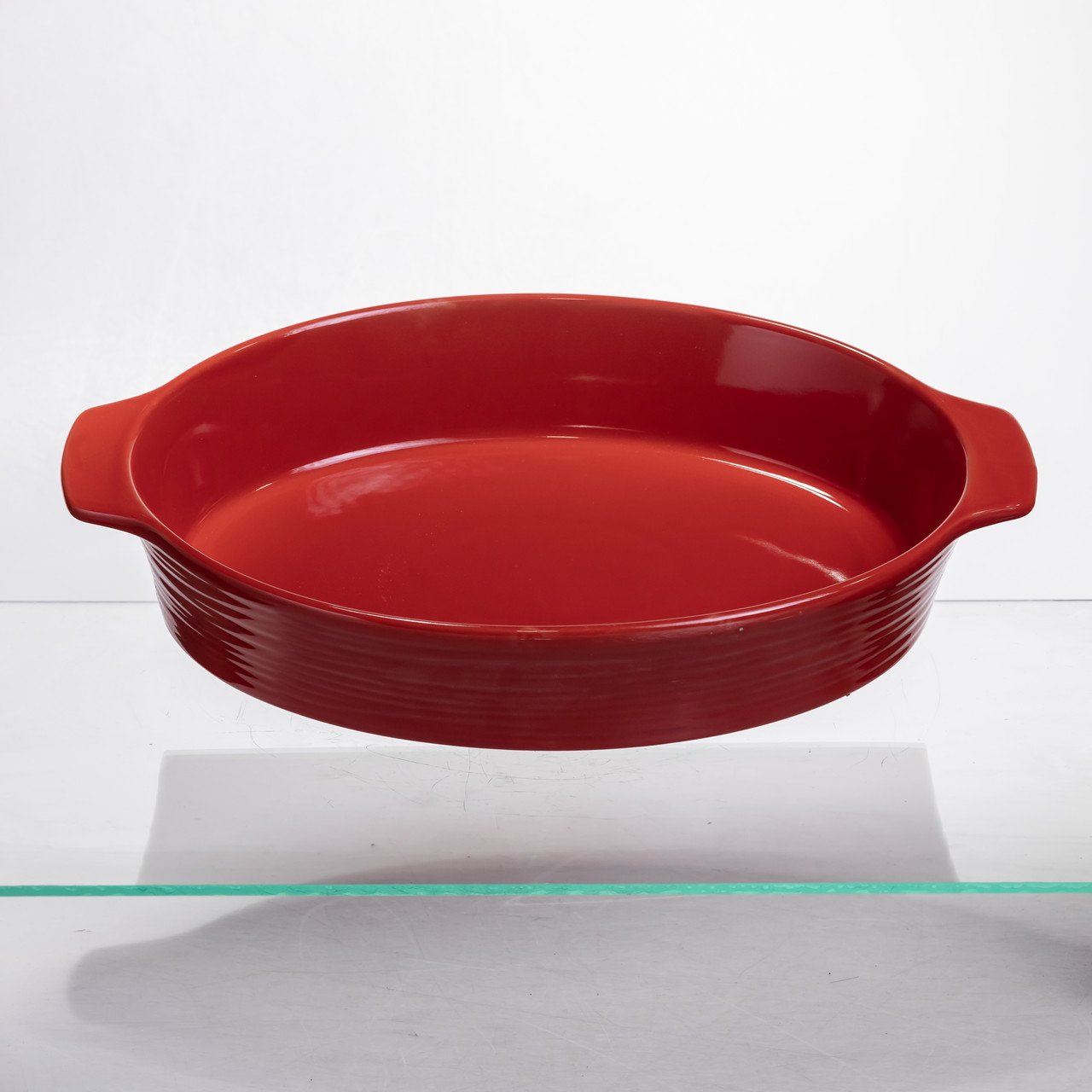 Форма для запікання овальна 36×22.5×7 (см) форма для духовки 2 літри Червоний S1289