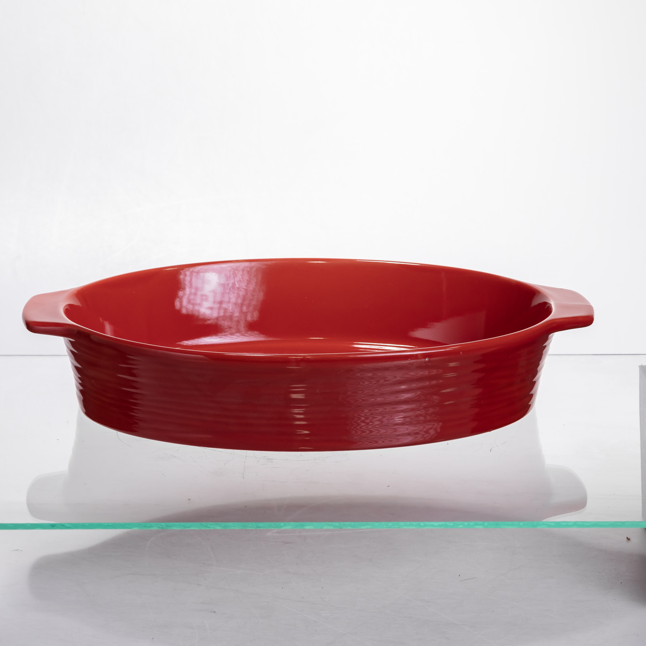 Форма для запікання овальна 36×22.5×7 (см) форма для духовки 2 літри Червоний S1289