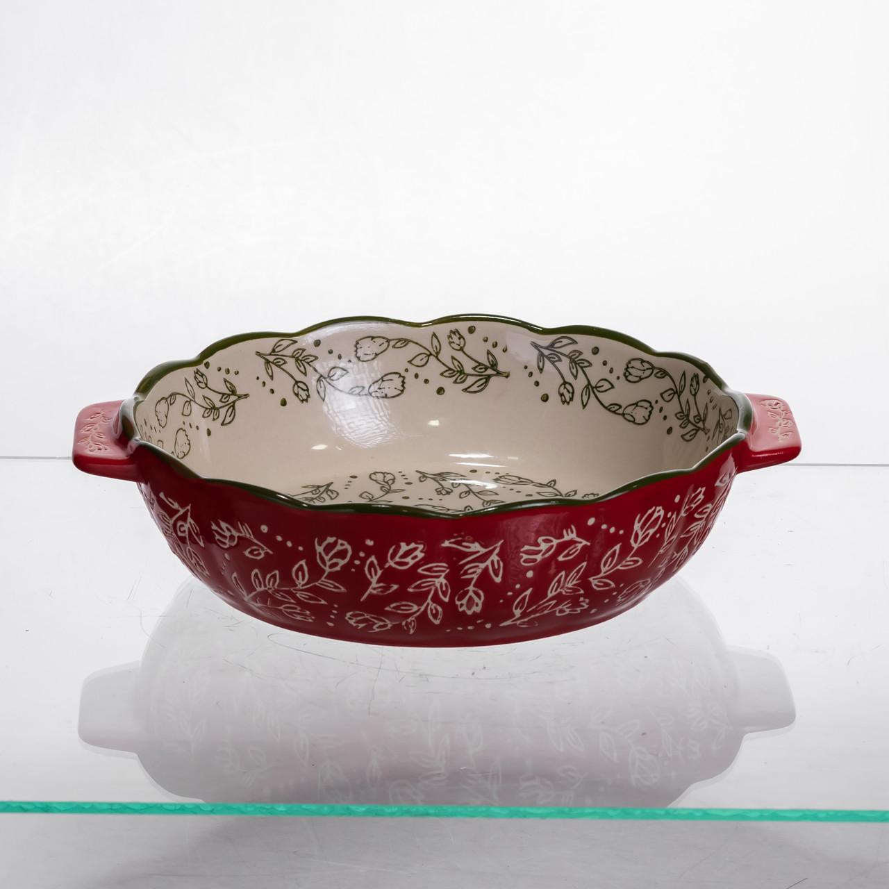 Форма для запікання Vintage Ø20 (см) кругла з ручками Червона HM04-06