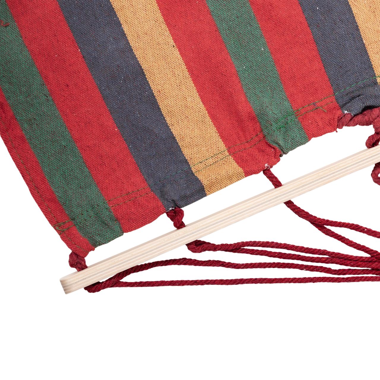 Гамак туристичний підвісний тканинний 174х80 см з планкою Червоний SJ-0010-2R