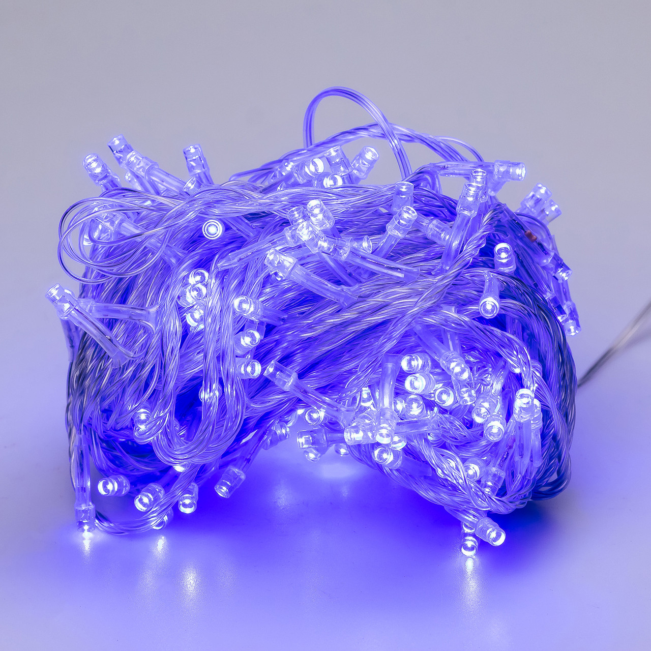 Гірлянда нитка світлодіодна GarlandoPro 190 LED лампочок 18м 8 режимів лед гірлянда Синій W400LEDBL