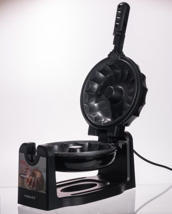 Кексниця електрична 1800 Вт з антипригарним покриттям 37×17×18 (см) Чорна SK-BBQ-837