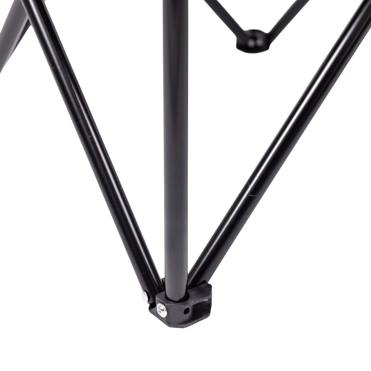 Крісло розкладне туристичне 50х80х80 см з підстаканником Чорне SJ-0014B