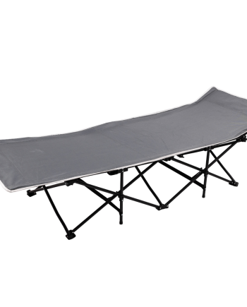 Ліжко розкладне туристичне 190х70х44 см лежак розкладачка розкладачка складна Сірий SJ-0033-2G