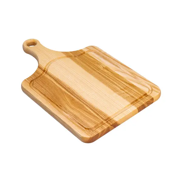 Кухонна обробна дошка дерев'яна 40×25 см з прямокутною основою C18W250400