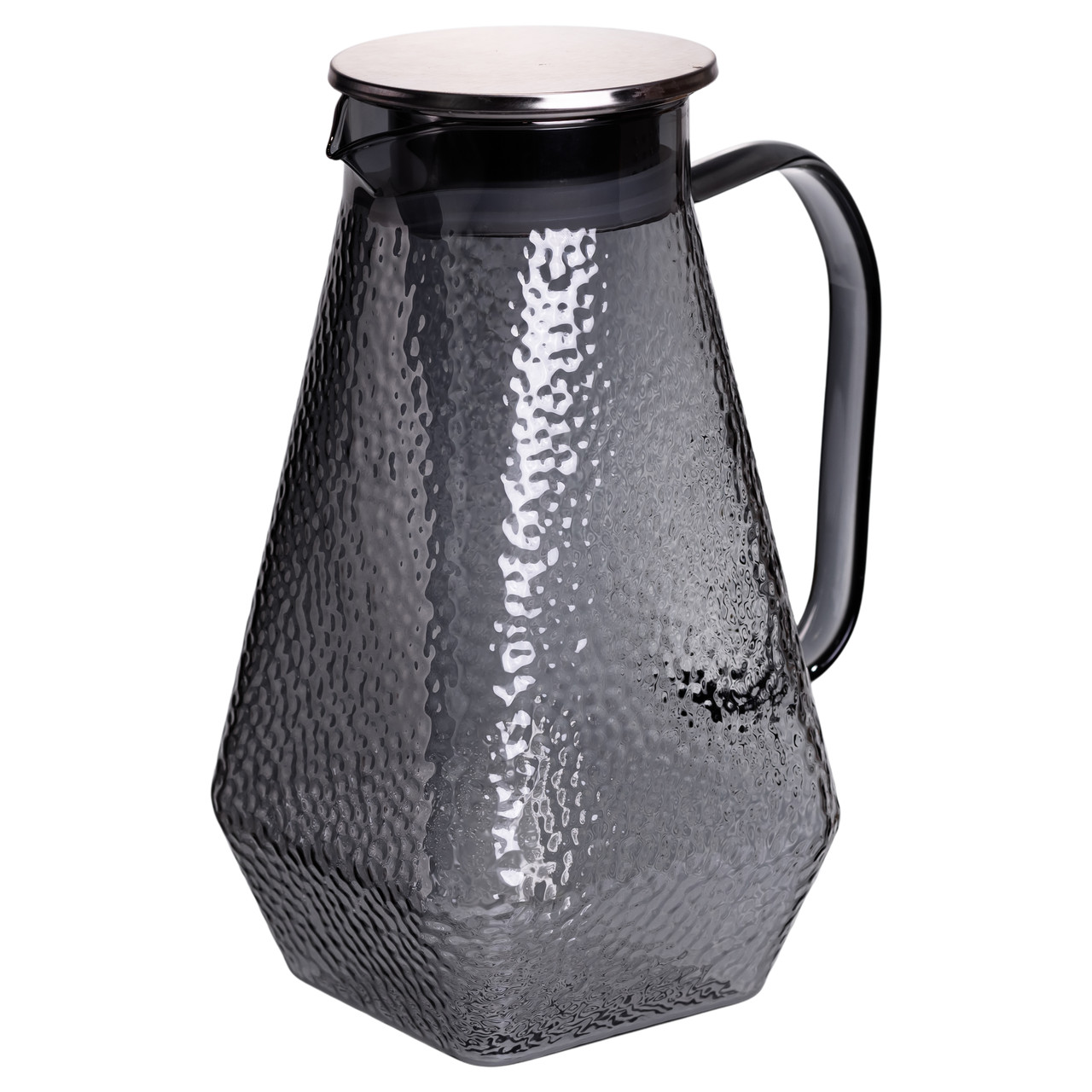 Глечик 1.8 л зі склянками 6 штук по 200 (мл) графин для компоту соку води лимонаду глечик для напоїв Сірий HP-19-38S