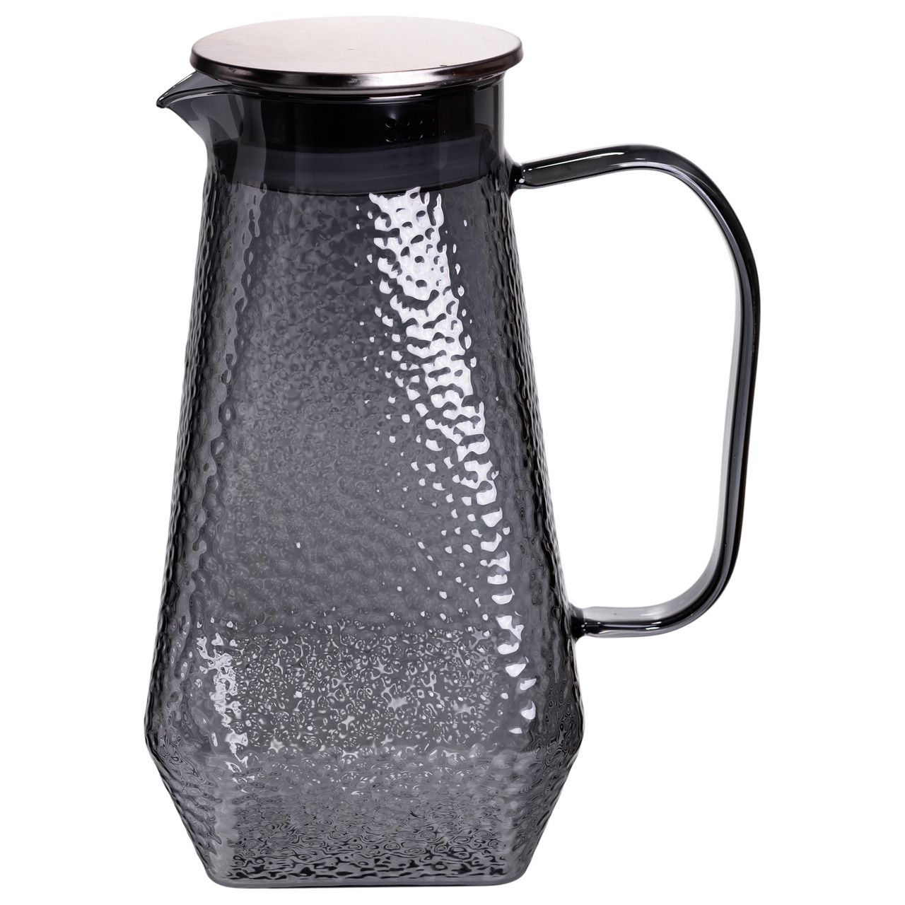 Глечик 1.8 л зі склянками 6 штук по 200 (мл) графин для компоту соку води лимонаду глечик для напоїв Сірий HP-19-38S