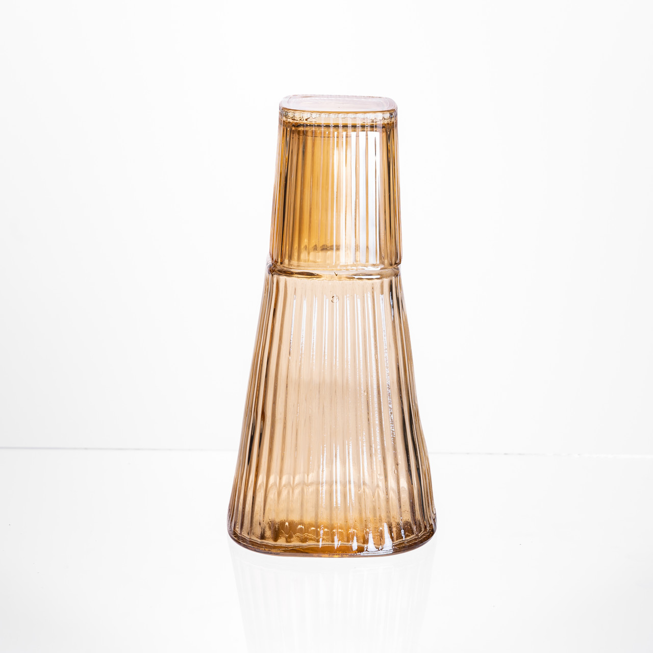 Глечик 1 літр зі склянкою 1 шт по 200 мл Коричневий HP-19-PYF-2