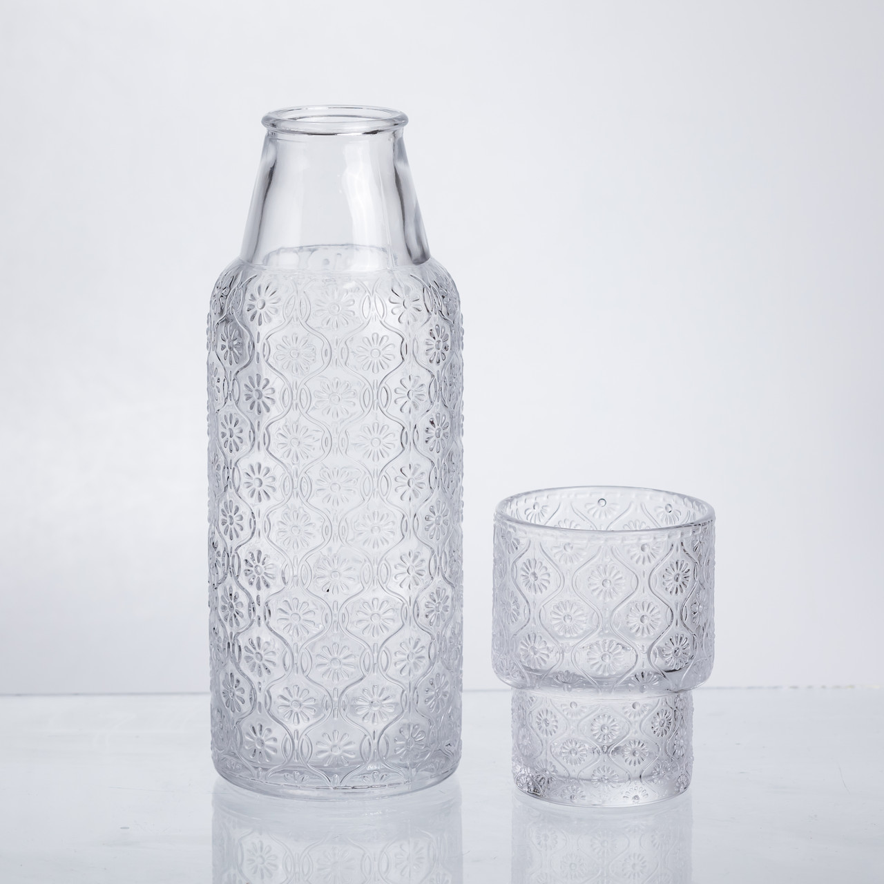 Глечик 700 мл зі склянкою 1 (шт) для напоїв Прозорий HP-19-L2