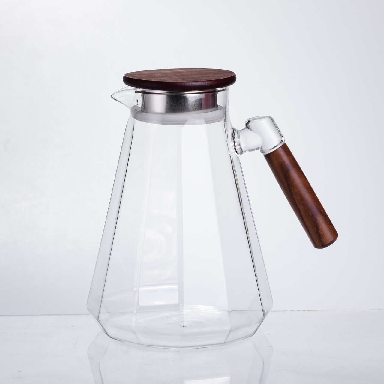 Глечик для напоїв 1,7 (л) з ручкою і бамбуковою кришкою 64486-72