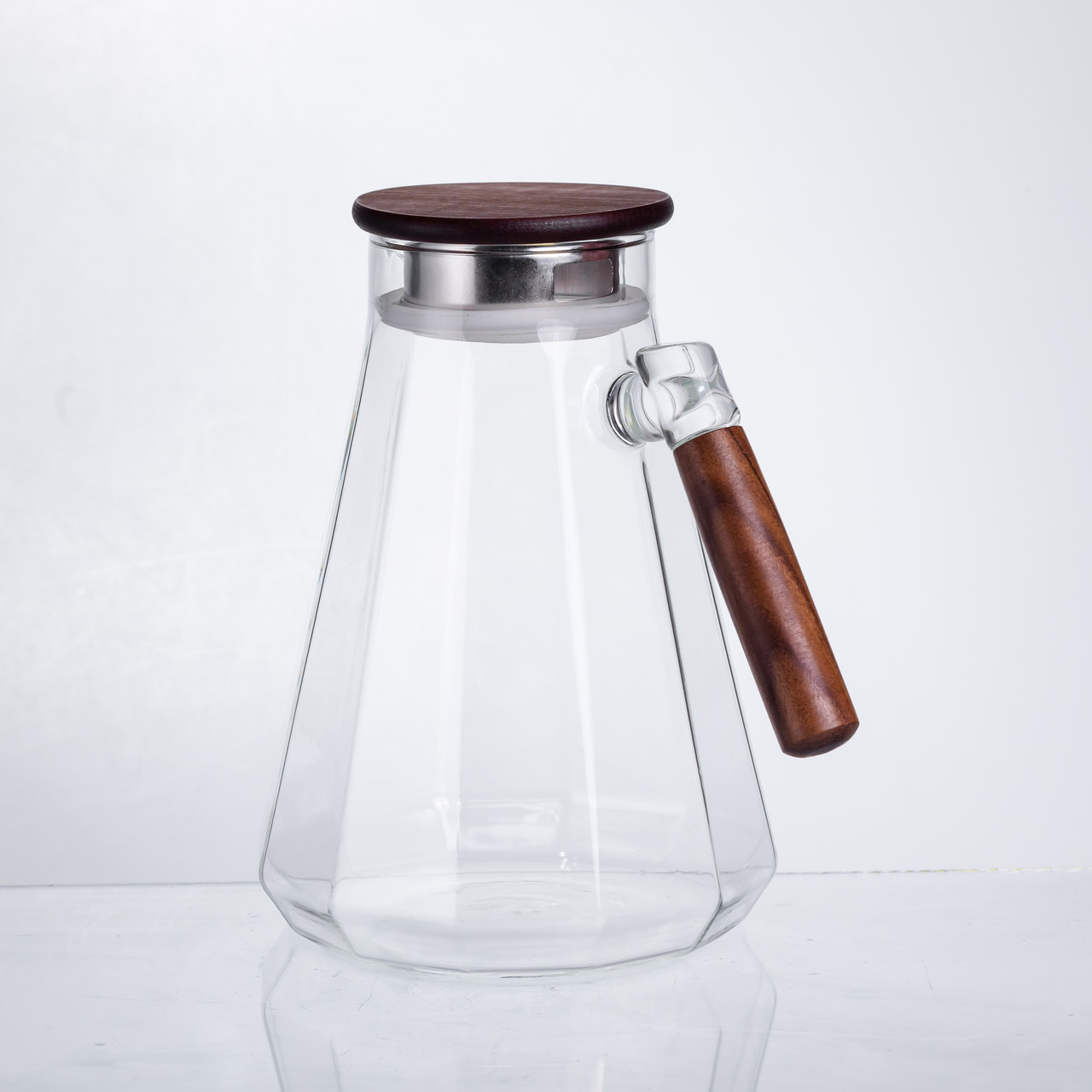 Глечик для напоїв 1,7 (л) з ручкою і бамбуковою кришкою 64486-72