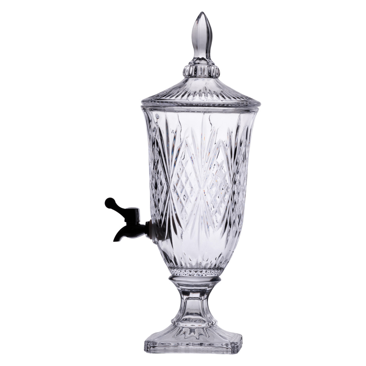 Лимонадниця з краном на ніжці скляна для напоїв 2 л 46 см HP-19-15