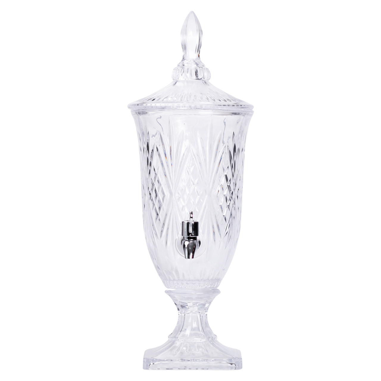 Лимонадниця з краном на ніжці скляна для напоїв 2 л 46 см HP-19-15