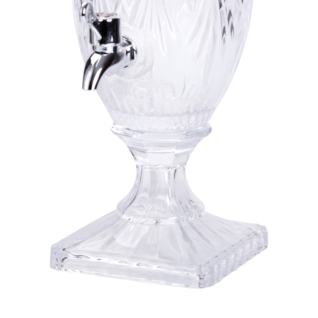 Лимонадниця з краном на ніжці скляна для напоїв 2 л 46 см HP-19-15