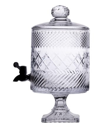 Лимонадниця з краном на підставці скляна 4,5 л HP-19-4