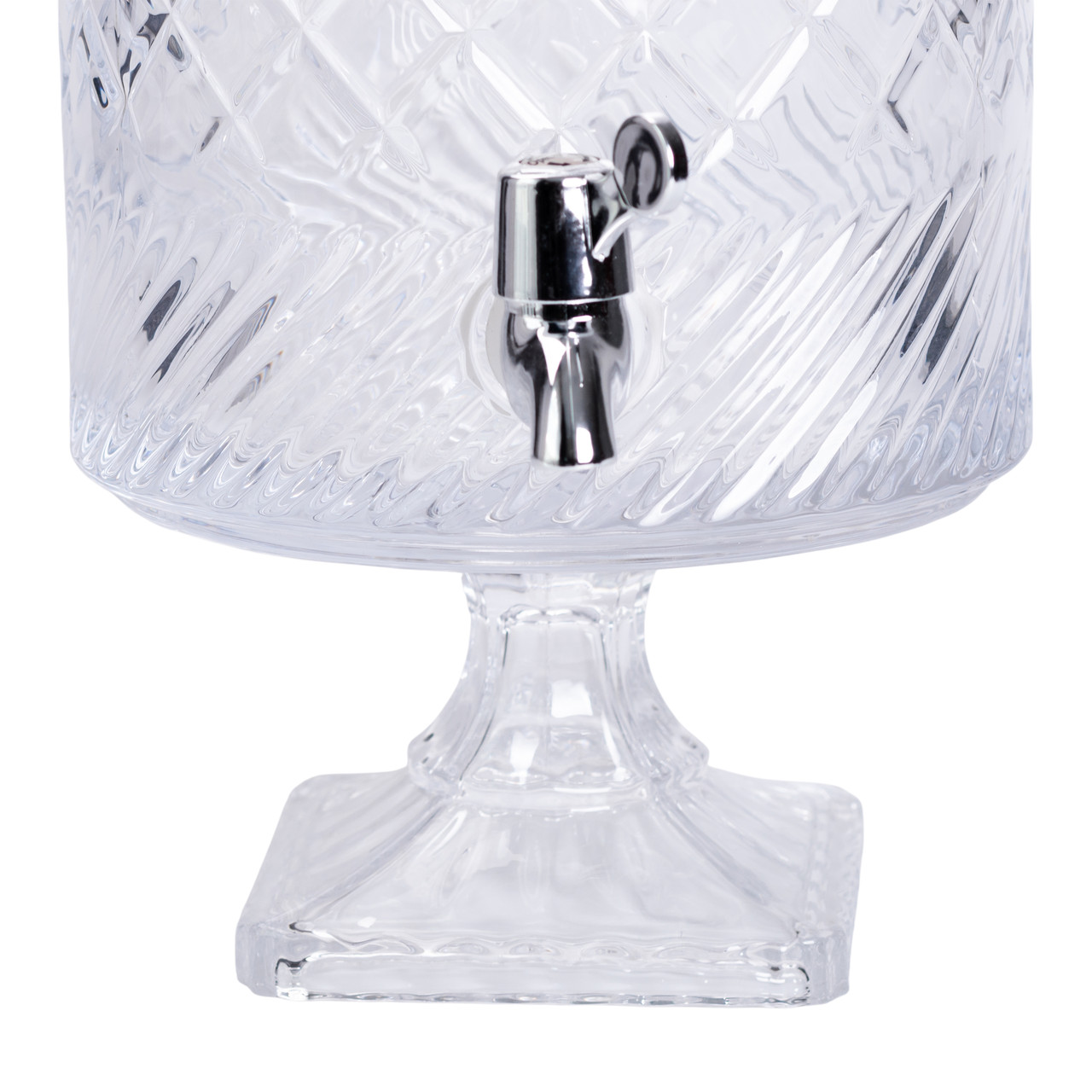 Лимонадниця з краном на підставці скляна 4,5 л HP-19-4