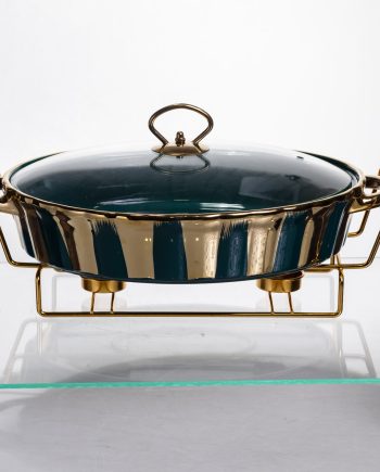 Марміт порцеляновий настільний овальний 2 літри мармітниця з підігрівом JY-7