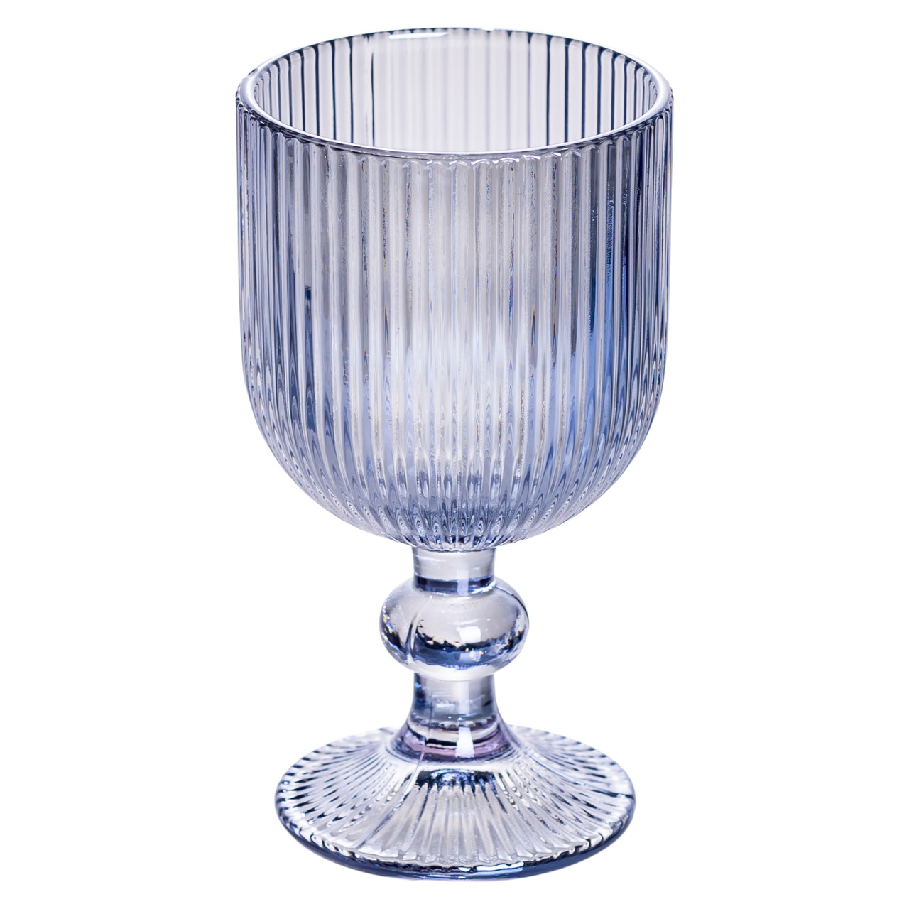 Набір келихів для вина 6 (шт) по келихи під вино 220 (мл) на ніжці келихи винні Блакитний HP-19-7114BL