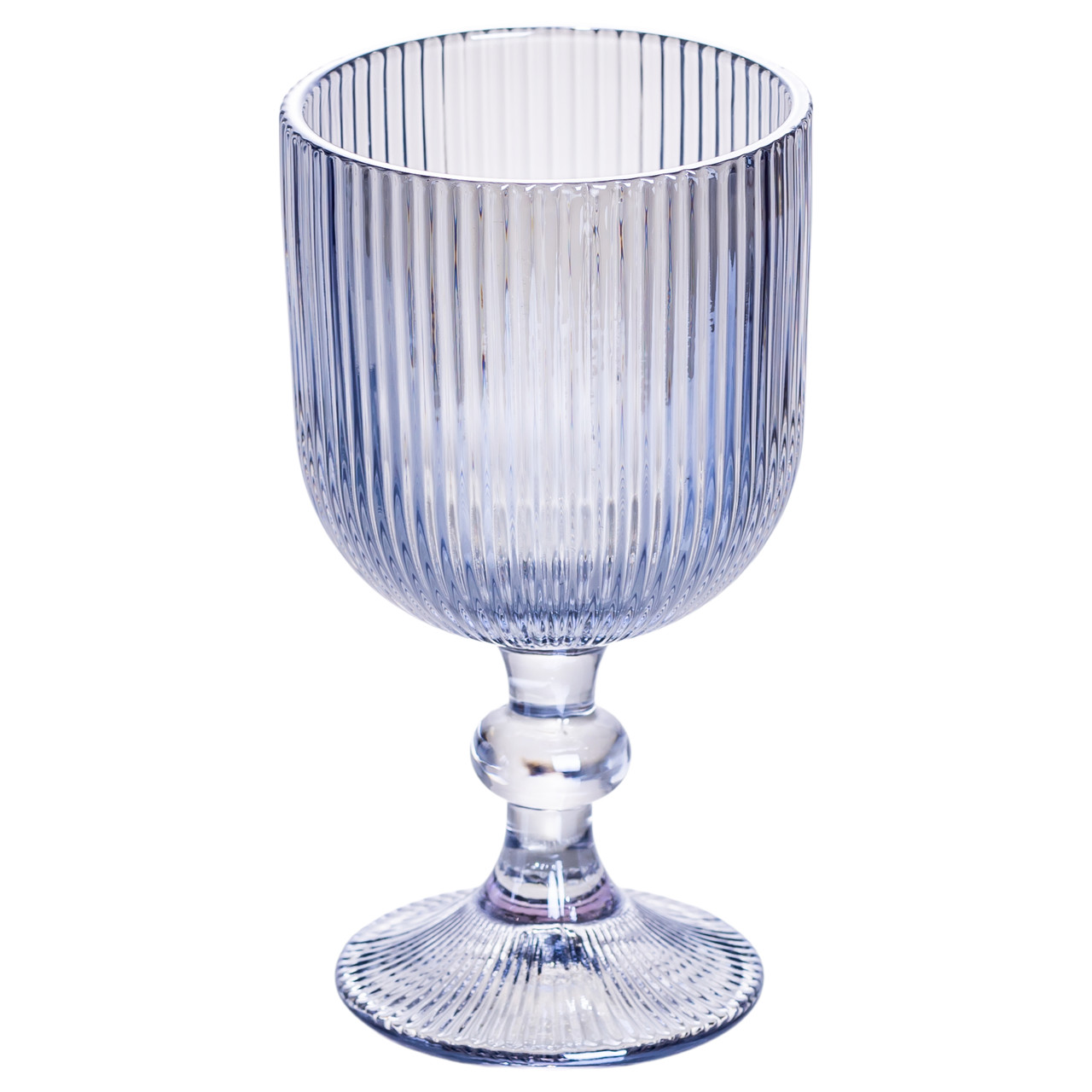 Набір келихів для вина 6 (шт) по келихи під вино 300 (мл) на ніжці келихи винні Блакитний HP7115BL