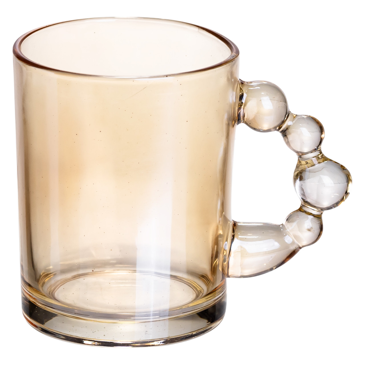 Набір чашок 6 шт для чаю та кави по 350 (мл) кружки скляні Коричневий HP-19-ZD-2