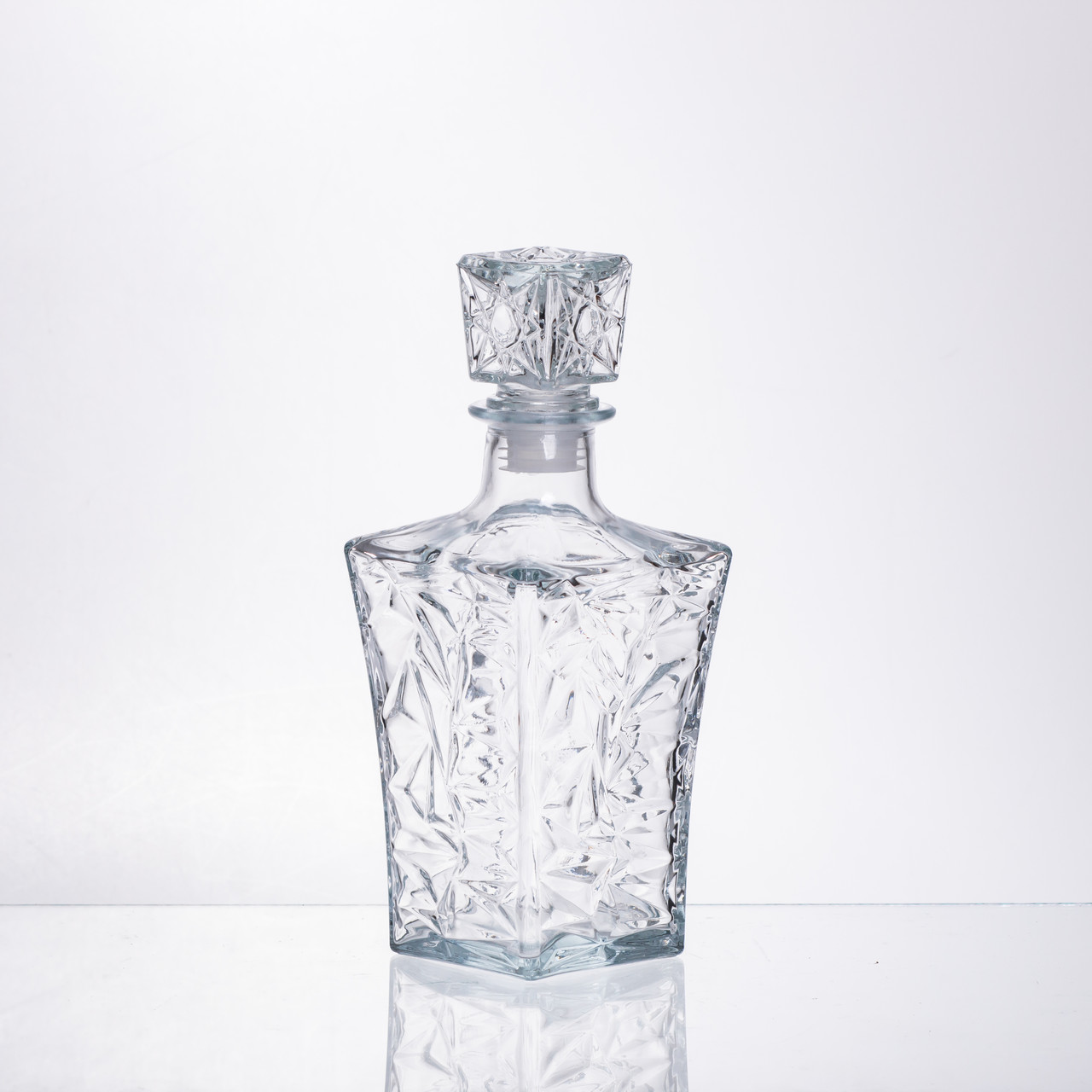 Набір для напоїв графин та 6 склянок для напоїв із товстого скла прозорий 64486-26