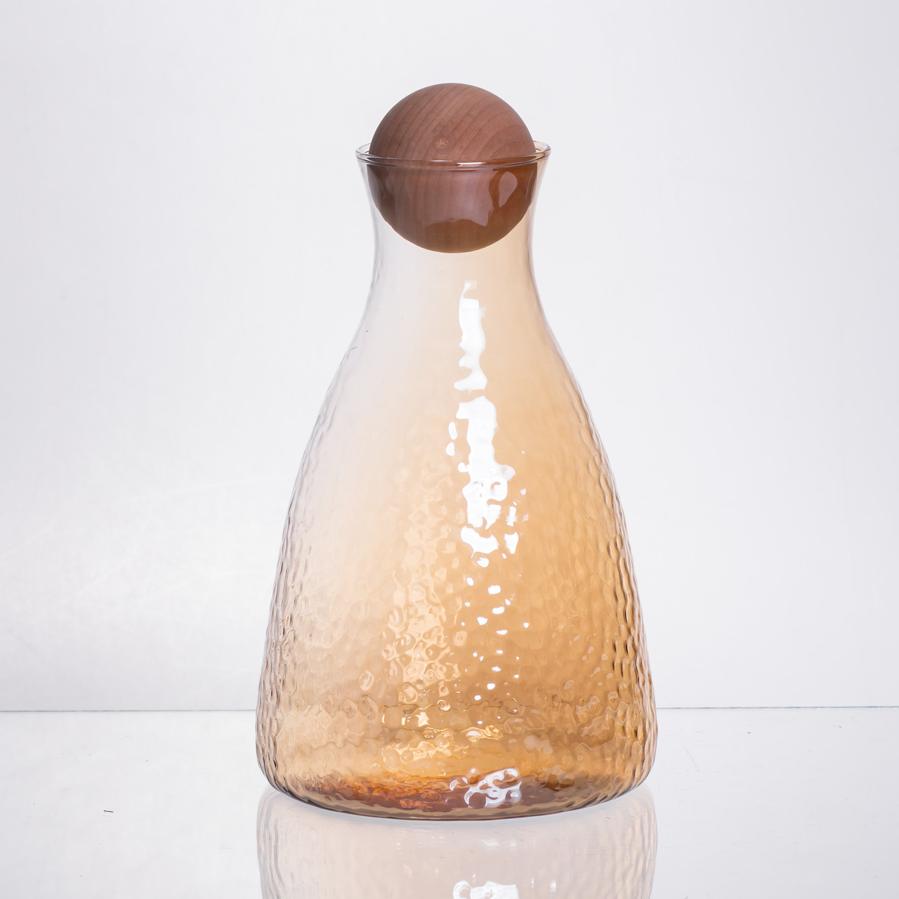 Набір для напоїв графин з бамбуковою кришкою та 6 склянок, коричневий 64486-36