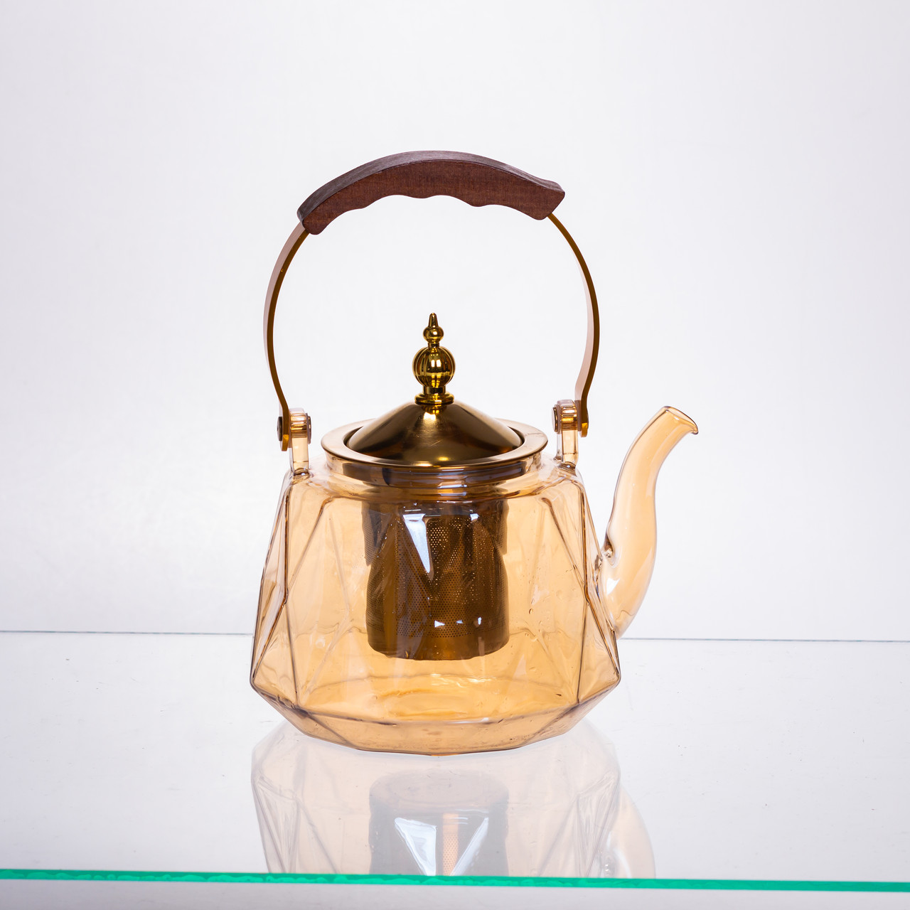 Набір для заварювання чаю зі скляним чайником та 6 чашок 64486-39