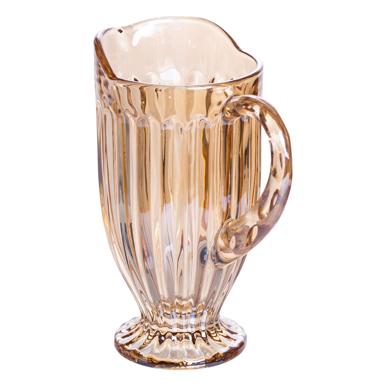 Набір глечик 1 л зі склянками 6 (шт) по 300 мл для напоїв, лимонадів, соку, води, мохіто Прозорий HP-19-2080GLD