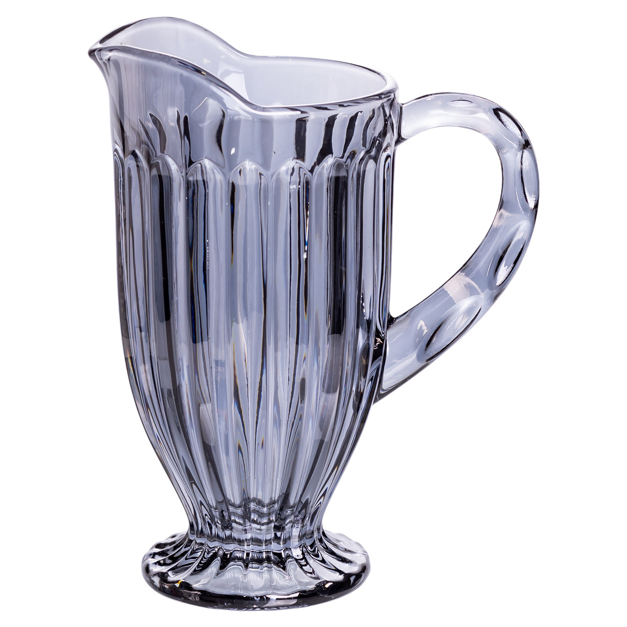 Набір глечик 1 л зі склянками 6 (шт) по 300 мл для напоїв, лимонадів, соку, води, мохіто Сірий HP-19-2080G