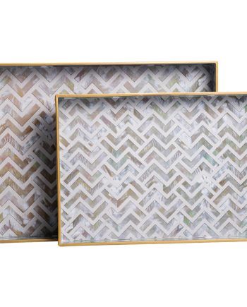 Набір прямокутних підносів для подачі їжі 2 (шт) 40×30×4 (см) HP-HK-16