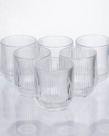 Набір склянок 6 шт по 250 мл для напоїв Прозорий HP-19-LJB-1