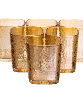 Набір склянок 6 (шт) 250 (мл) для лимонадів, соку, води, коктейлів Коричневий HP-19-AY-3