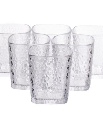 Набір склянок 6 (шт) 250 (мл) для лимонадів, соку, води, коктейлів Прозорий HP-19-AY-1
