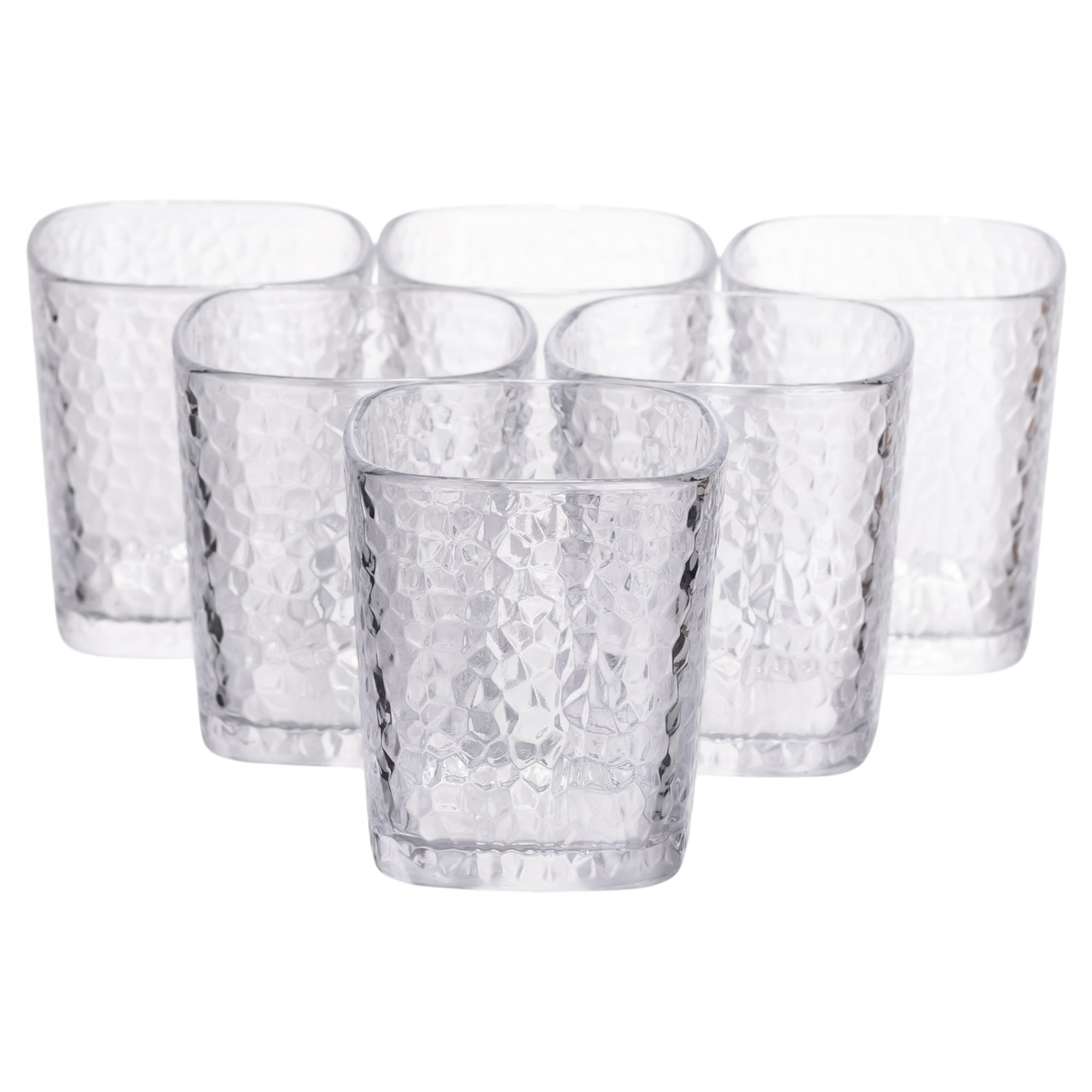 Набір склянок 6 (шт) 250 (мл) для лимонадів, соку, води, коктейлів Прозорий HP-19-AY-1