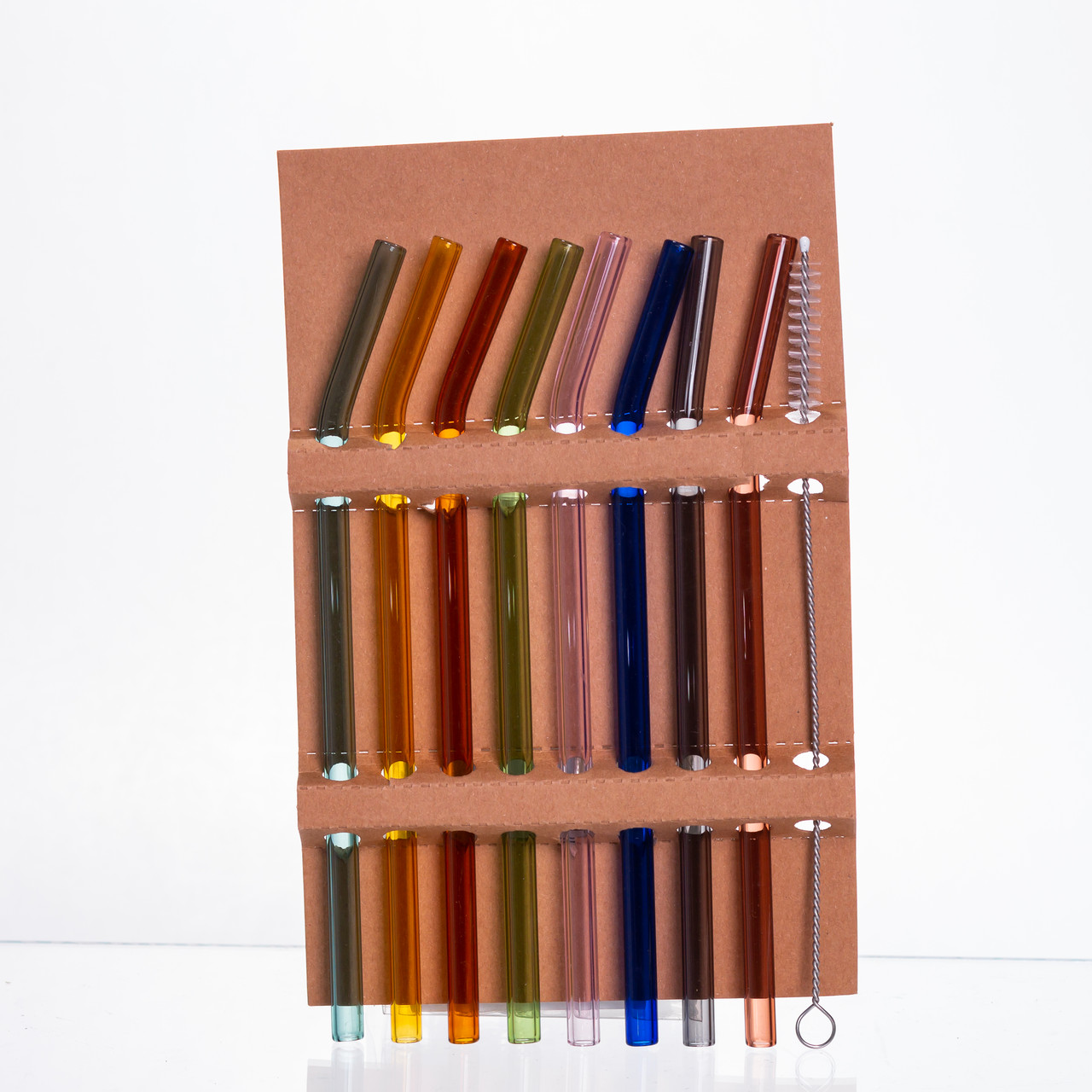 Набір скляних трубочок із щіточкою (8+1) 64486-84