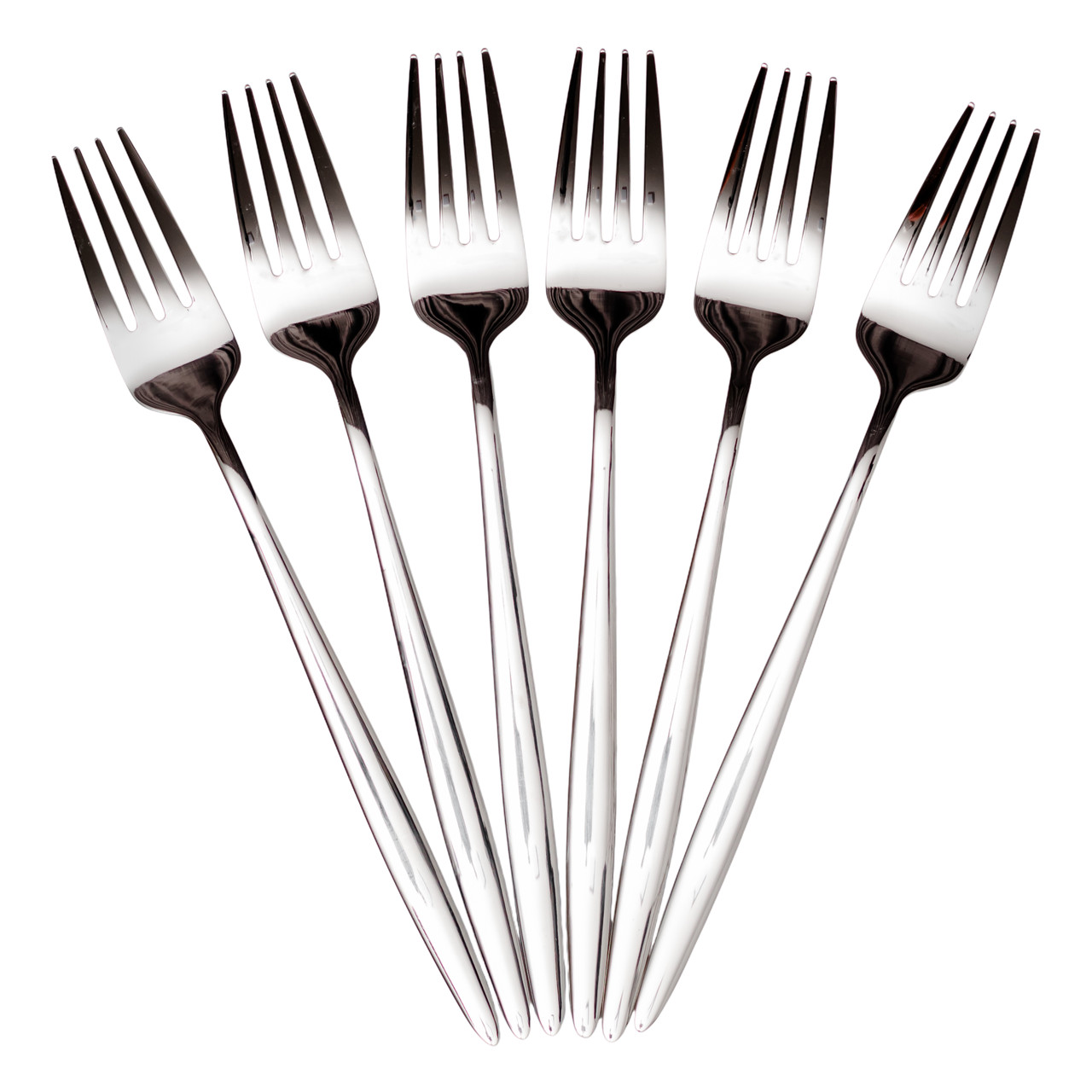 Набір столових виделок 6 штук виделки кухонні з нержавіючої сталі 21 (см) Срібло HP-8-28