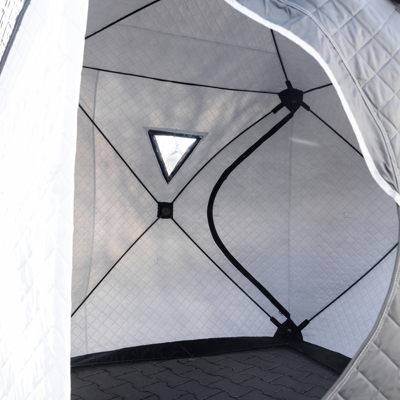 Намет зимовий утеплений "куб" (3-місний 210х210х210), Зимовий намет для рибалки туризму кемпінгу та подорожей Чорний LU-BD18B