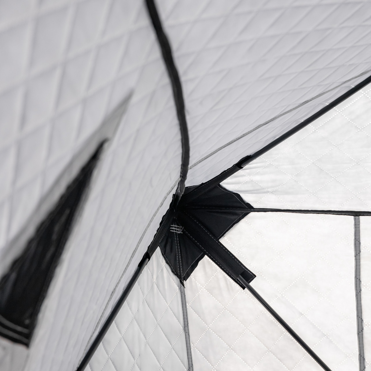 Намет зимовий утеплений "куб" (3-місний 210х210х210), Зимовий намет для рибалки туризму кемпінгу та подорожей Сірий LU-BD18G