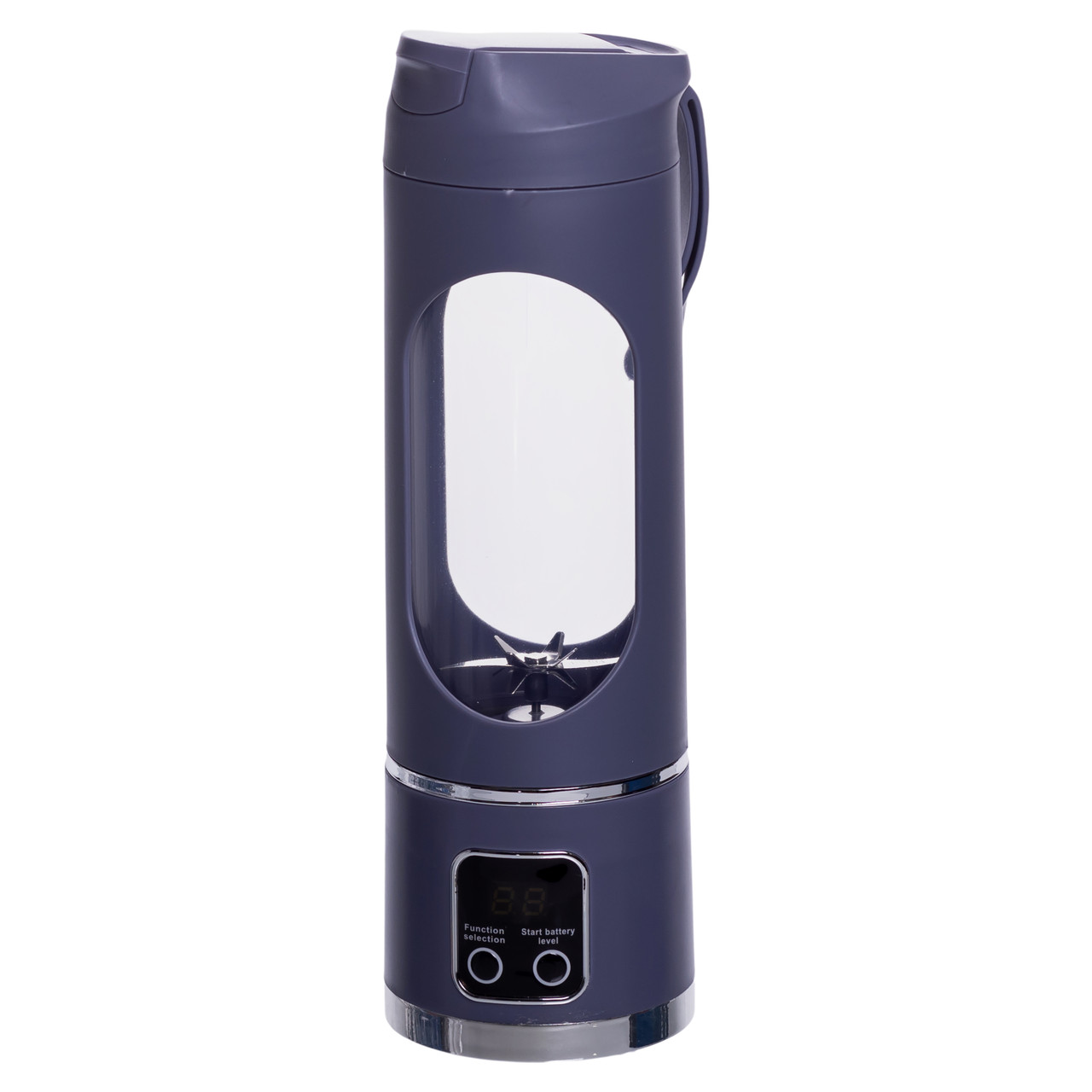 Портативний блендер для смузі на акумуляторі 450 мл блендер пляшка 25 Вт USB Сірий HP-11-10G